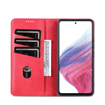 AZNS Custodia per telefono in pelle a conchiglia con struttura in vitello magnetico, For Samsung Galaxy A34 5G, For Samsung Galaxy A54 5G