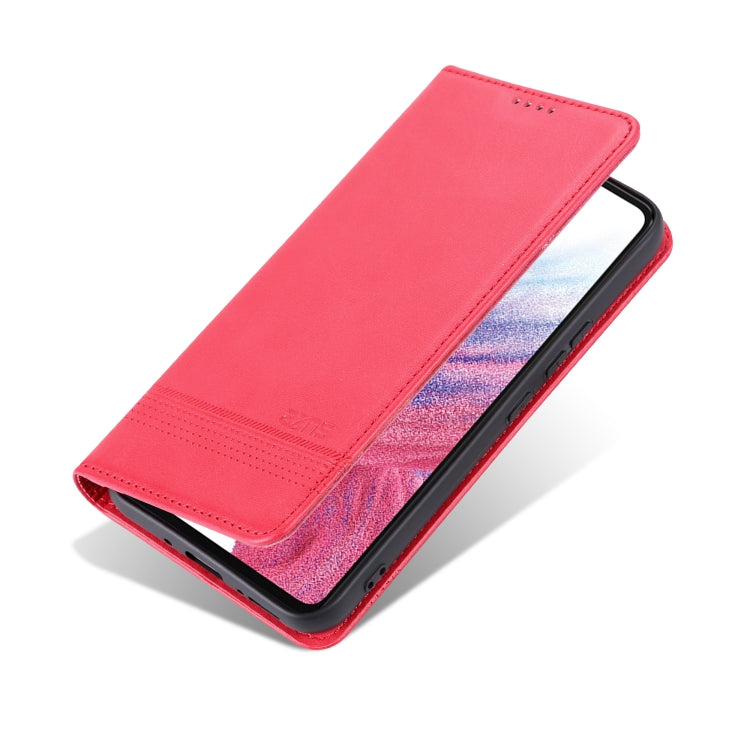 AZNS Custodia per telefono in pelle a conchiglia con struttura in vitello magnetico, For Samsung Galaxy A34 5G, For Samsung Galaxy A54 5G