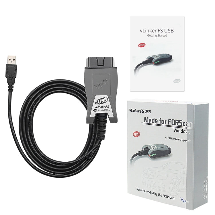 Strumento diagnostico per auto Vgate Vlinker FS ELM327 USB OBD2, Vlinker FS