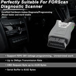 Strumento diagnostico per auto Vgate Vlinker FS ELM327 USB OBD2, Vlinker FS