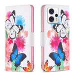 Custodia per telefono in pelle con motivo a disegno colorato, For Motorola Moto G13 4G/G23 4G/G53 5G, For Nokia C21