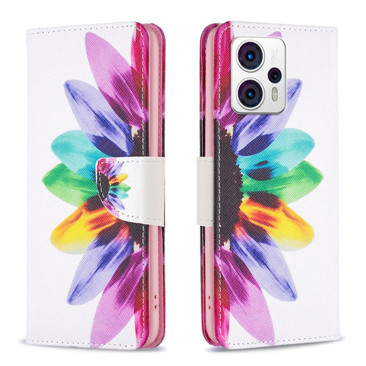 Custodia per telefono in pelle con motivo a disegno colorato, For Motorola Moto G13 4G/G23 4G/G53 5G, For Nokia C21