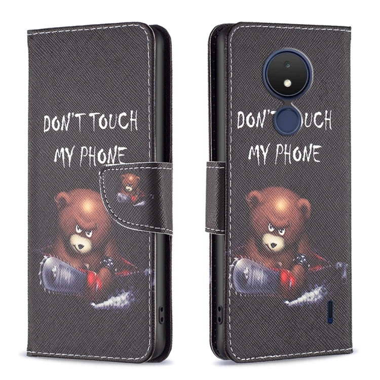 Custodia per telefono in pelle con motivo a disegno colorato, For Motorola Moto G13 4G/G23 4G/G53 5G, For Nokia C21