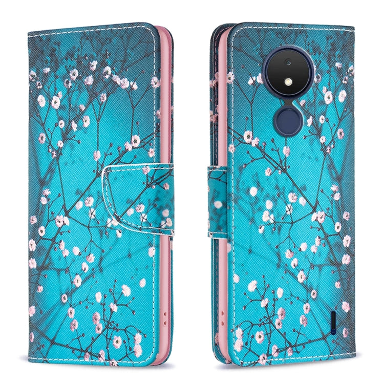 Custodia per telefono in pelle con motivo a disegno colorato, For Motorola Moto G13 4G/G23 4G/G53 5G, For Nokia C21