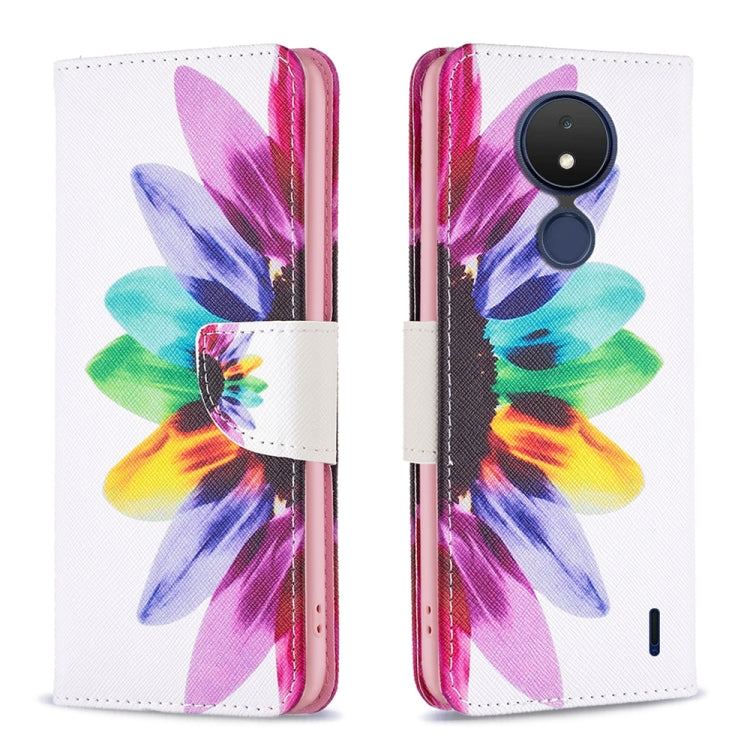 Custodia per telefono in pelle con motivo a disegno colorato, For Motorola Moto G13 4G/G23 4G/G53 5G, For Nokia C21