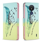 Custodia per telefono in pelle con motivo a disegno colorato, For Motorola Moto G13 4G/G23 4G/G53 5G, For Nokia C21