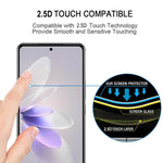 Pellicola in vetro temperato a schermo intero con bordo curvo 3D, For vivo V27 / V27 Pro (1 PC)