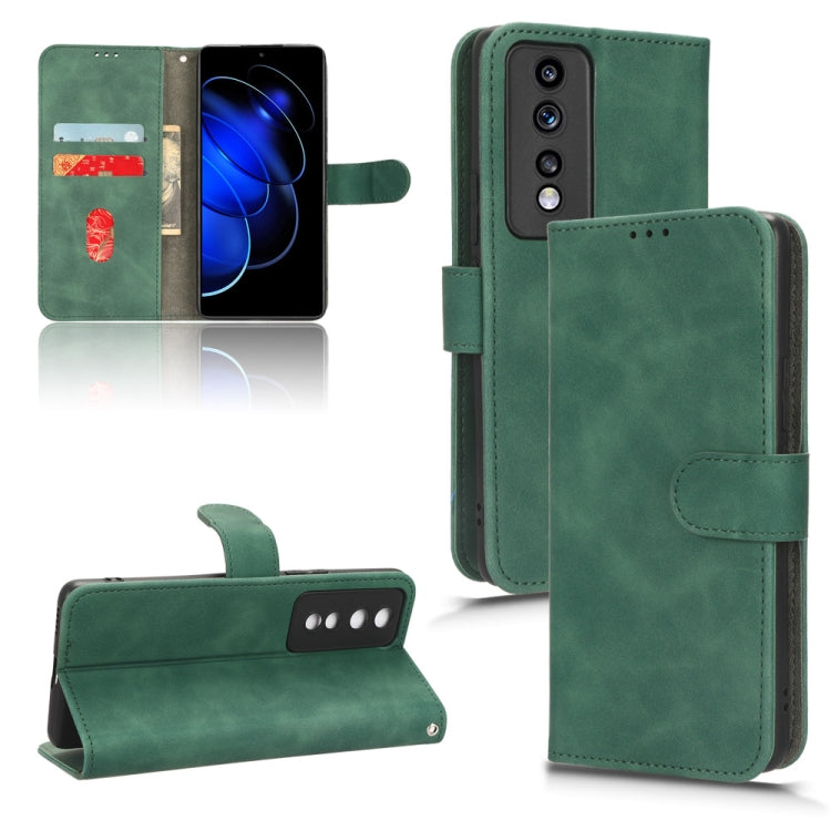 Custodia per telefono in pelle con vibrazione magnetica Skin Feel, For vivo Y02 4G, For Honor 80 GT, For Motorola Moto X40, For Xiaomi Redmi K60E 5G