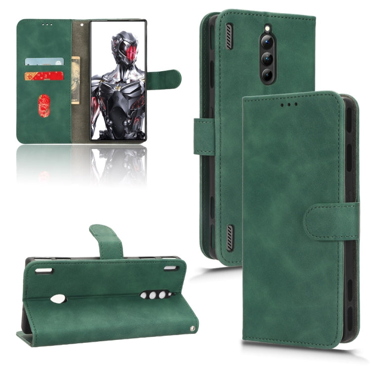 Custodia per telefono in pelle con vibrazione magnetica Skin Feel, For ZTE nubia Red Magic 8 Pro 5G
