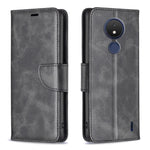 Custodia per telefono in pelle con trama in pelle di agnello, For Nokia C21