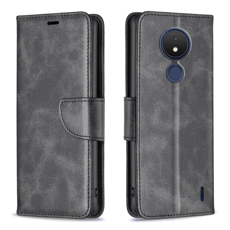 Custodia per telefono in pelle con trama in pelle di agnello, For Nokia C21