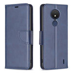 Custodia per telefono in pelle con trama in pelle di agnello, For Nokia C21