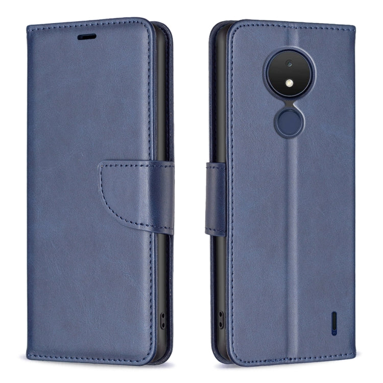 Custodia per telefono in pelle con trama in pelle di agnello, For Nokia C21