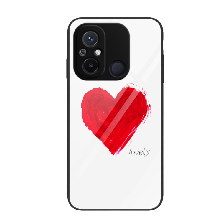 Custodia per telefono in vetro verniciato colorato, For Xiaomi Redmi 12C