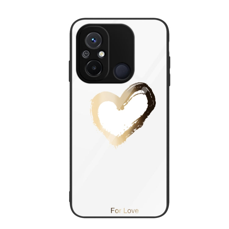 Custodia per telefono in vetro verniciato colorato, For Xiaomi Redmi 12C