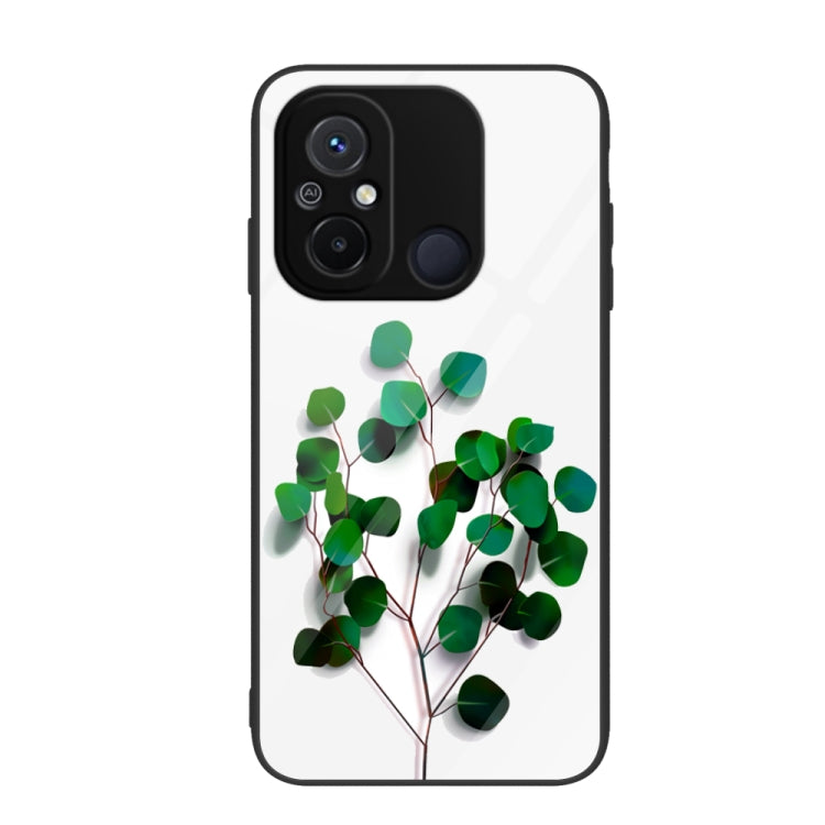 Custodia per telefono in vetro verniciato colorato, For Xiaomi Redmi 12C