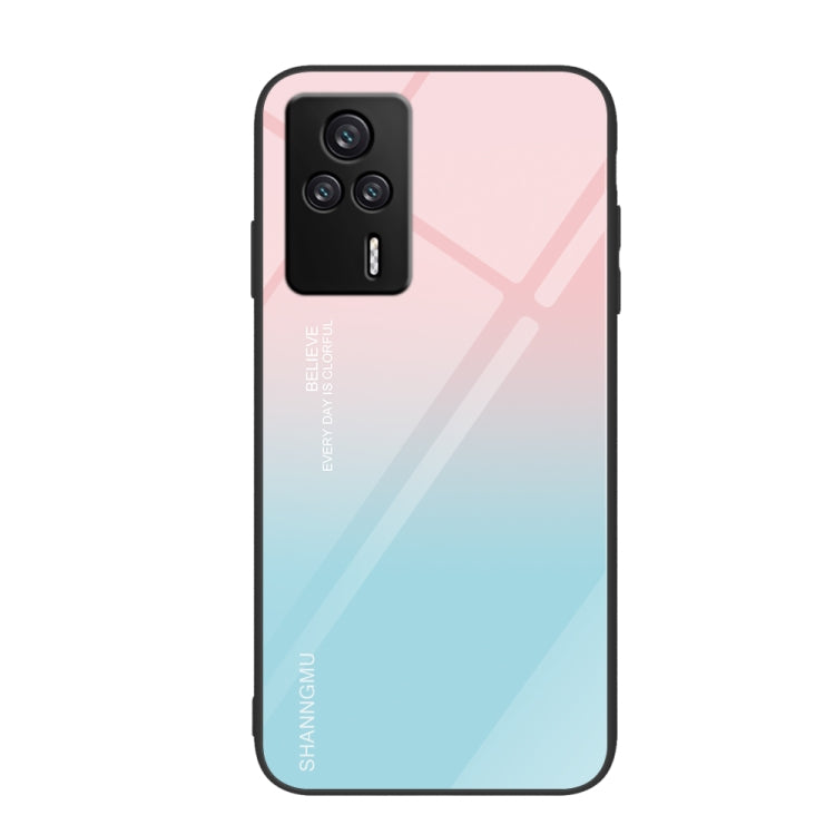 Custodia per telefono in vetro verniciato colorato, For Xiaomi Redmi K60E
