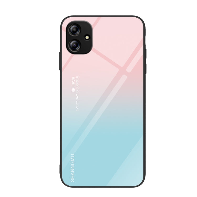 Custodia per telefono in vetro verniciato colorato, For Samsung Galaxy A04e