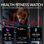 PG333 Orologio sportivo intelligente impermeabile da 1,91 pollici Supporto monitoraggio della frequenza cardiaca / monitoraggio della pressione sanguigna