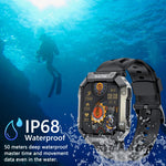 PG333 Orologio sportivo intelligente impermeabile da 1,91 pollici Supporto monitoraggio della frequenza cardiaca / monitoraggio della pressione sanguigna