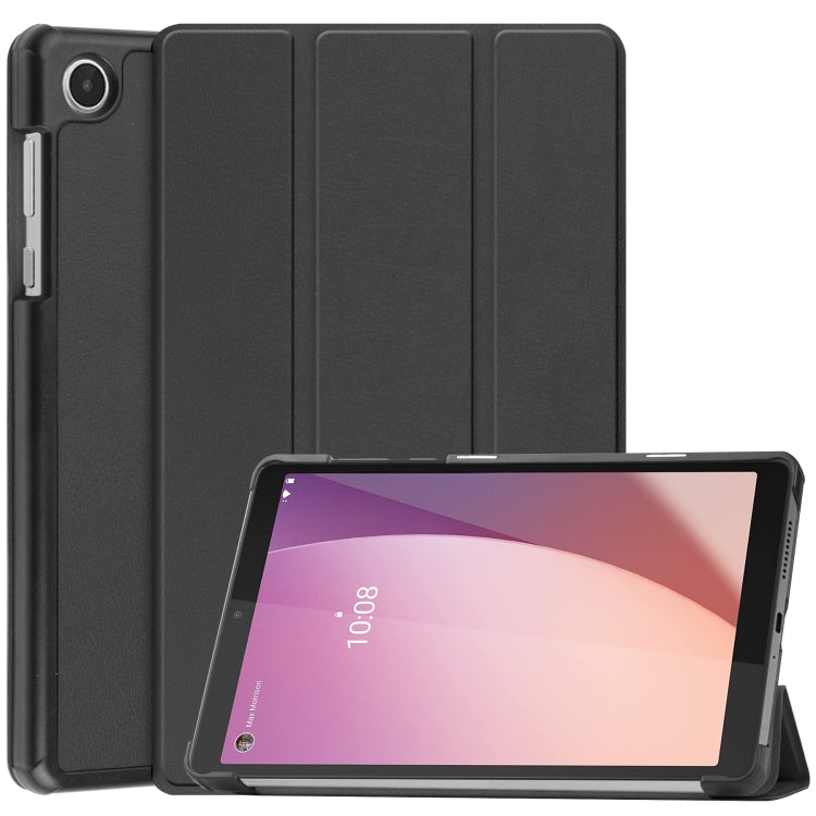 Custodia per tablet in pelle con supporto a 3 pieghe Custer Pure Color, For Lenovo Tab M8 4th Gen / TB-300FU, For Huawei Matepad SE 10.4