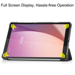 Custodia per tablet in pelle con supporto a 3 pieghe Custer Pure Color, For Lenovo Tab M8 4th Gen / TB-300FU, For Huawei Matepad SE 10.4
