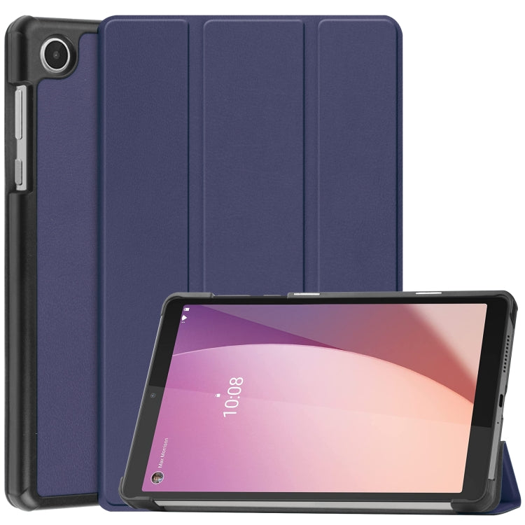 Custodia per tablet in pelle con supporto a 3 pieghe Custer Pure Color, For Lenovo Tab M8 4th Gen / TB-300FU, For Huawei Matepad SE 10.4