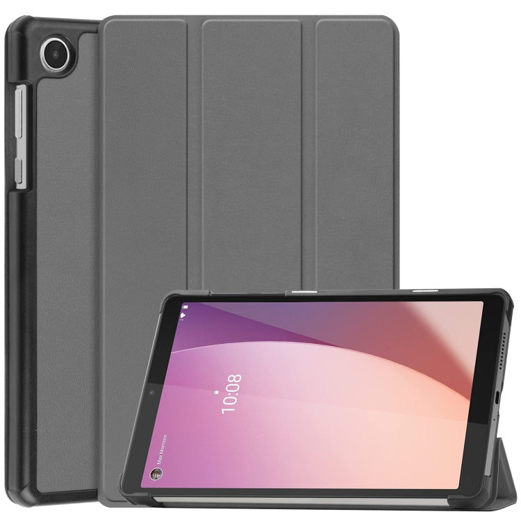 Custodia per tablet in pelle con supporto a 3 pieghe Custer Pure Color, For Lenovo Tab M8 4th Gen / TB-300FU, For Huawei Matepad SE 10.4
