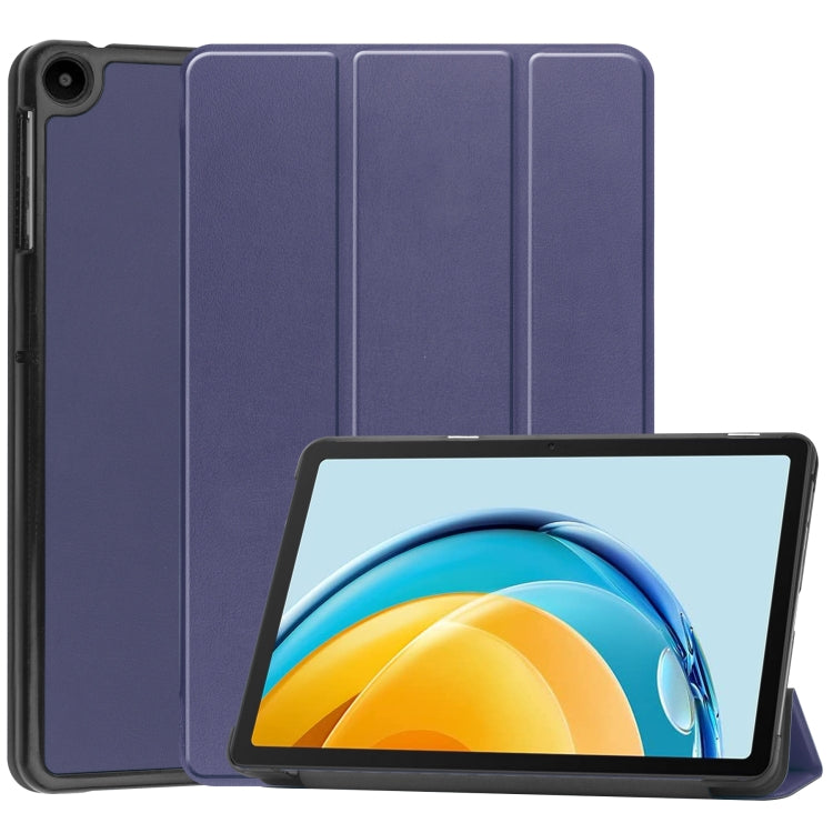 Custodia per tablet in pelle con supporto a 3 pieghe Custer Pure Color, For Lenovo Tab M8 4th Gen / TB-300FU, For Huawei Matepad SE 10.4