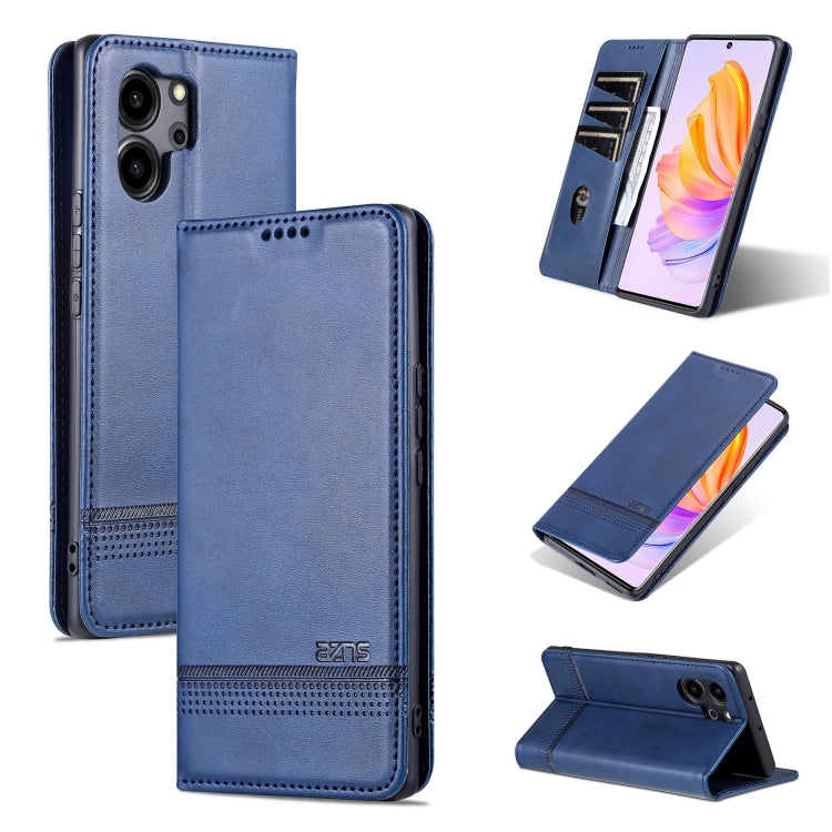 AZNS Custodia per telefono in pelle a conchiglia con struttura in vitello magnetico, For Honor 80 SE, For Samsung Galaxy A04e, For Xiaomi 13