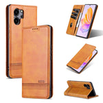 AZNS Custodia per telefono in pelle a conchiglia con struttura in vitello magnetico, For Honor 80 SE, For Samsung Galaxy A04e, For Xiaomi 13