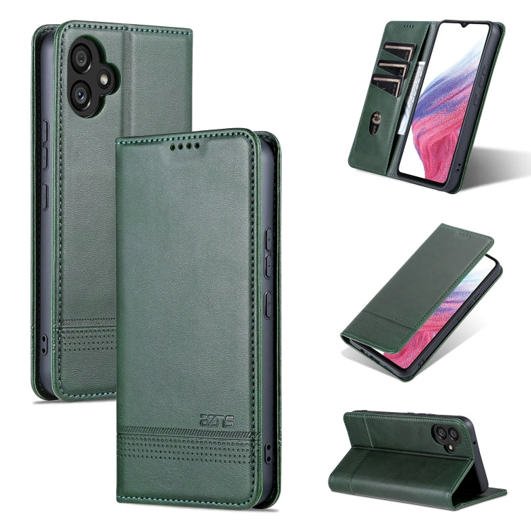 AZNS Custodia per telefono in pelle a conchiglia con struttura in vitello magnetico, For Honor 80 SE, For Samsung Galaxy A04e, For Xiaomi 13