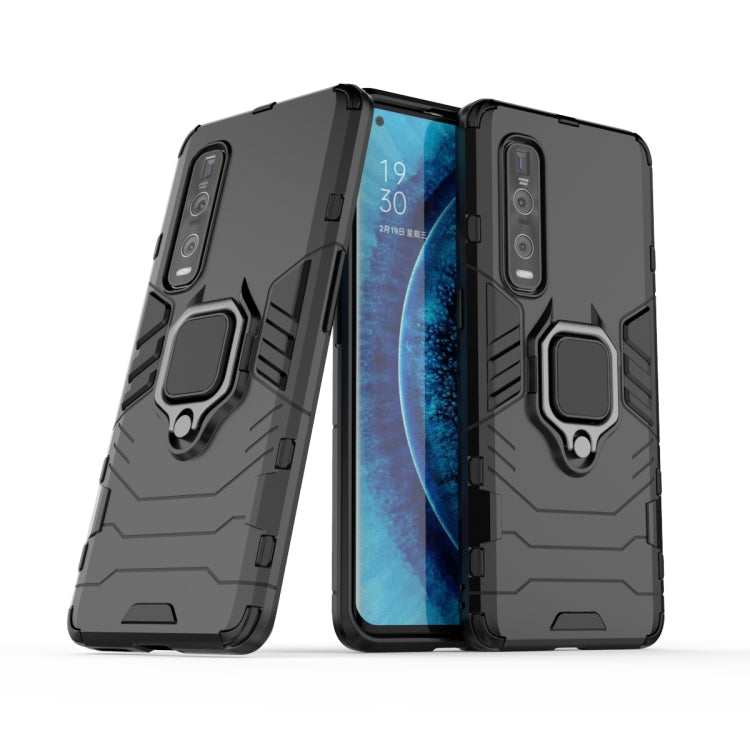 Custodia protettiva antiurto per PC + TPU con supporto per anello magnetico, For Huawei Honor 30, For Huawei Honor 30 Pro, For Galaxy A31, For OPPO Find X2 Pro, For OPPO Reno 3 Pro