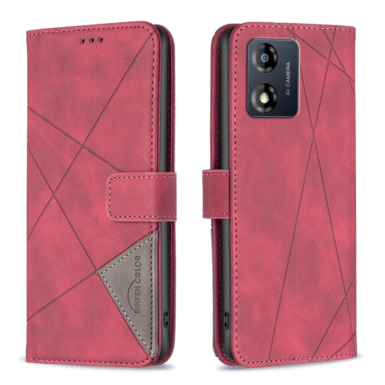 Custodia per telefono in pelle con struttura a rombo con fibbia magnetica, For Motorola Moto E13 4G, For Motorola Moto G 5G 2023, For Motorola Moto G73 5G, For Motorola Moto G13 4G/G23 4G/G53 5G