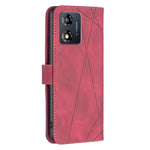 Custodia per telefono in pelle con struttura a rombo con fibbia magnetica, For Motorola Moto E13 4G, For Motorola Moto G 5G 2023, For Motorola Moto G73 5G, For Motorola Moto G13 4G/G23 4G/G53 5G