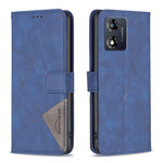 Custodia per telefono in pelle con struttura a rombo con fibbia magnetica, For Motorola Moto E13 4G, For Motorola Moto G 5G 2023, For Motorola Moto G73 5G, For Motorola Moto G13 4G/G23 4G/G53 5G
