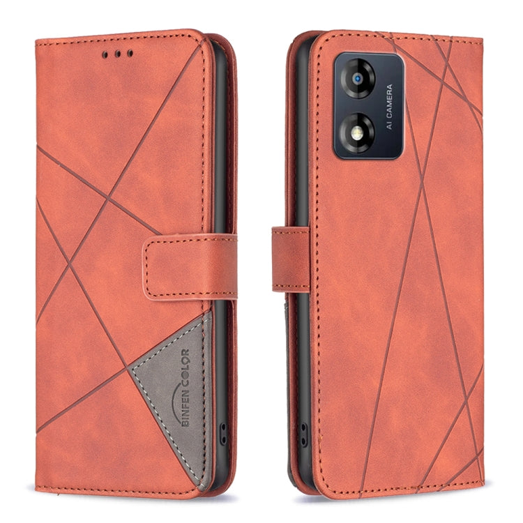 Custodia per telefono in pelle con struttura a rombo con fibbia magnetica, For Motorola Moto E13 4G, For Motorola Moto G 5G 2023, For Motorola Moto G73 5G, For Motorola Moto G13 4G/G23 4G/G53 5G