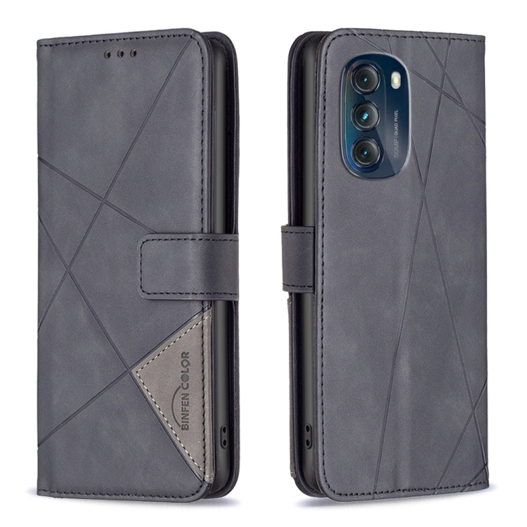 Custodia per telefono in pelle con struttura a rombo con fibbia magnetica, For Motorola Moto E13 4G, For Motorola Moto G 5G 2023, For Motorola Moto G73 5G, For Motorola Moto G13 4G/G23 4G/G53 5G