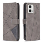 Custodia per telefono in pelle con struttura a rombo con fibbia magnetica, For Motorola Moto E13 4G, For Motorola Moto G 5G 2023, For Motorola Moto G73 5G, For Motorola Moto G13 4G/G23 4G/G53 5G