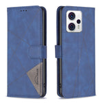 Custodia per telefono in pelle con struttura a rombo con fibbia magnetica, For Motorola Moto E13 4G, For Motorola Moto G 5G 2023, For Motorola Moto G73 5G, For Motorola Moto G13 4G/G23 4G/G53 5G