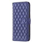 Custodia per telefono a conchiglia in pelle con portafoglio Diamond Lattice, For Nokia C21