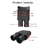 Visione notturna digitale binoculare HD a infrarossi da caccia all'aperto NV2000, NV2000