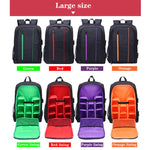 Zaino per fotocamera da esterno Borsa a spalla per fotocamera impermeabile per fotografia, 45x32x18cm, 33.5x25.5x15.5cm