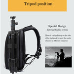 Zaino per fotocamera da esterno Borsa a spalla per fotocamera impermeabile per fotografia, 45x32x18cm, 33.5x25.5x15.5cm