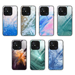 Custodia per telefono in vetro con motivo in marmo, For Xiaomi Redmi 12C, For Xiaomi Redmi K60/K60 Pro, For Xiaomi Redmi K60E