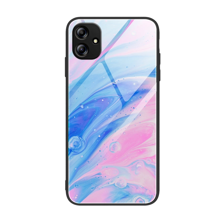 Custodia per telefono in vetro con motivo in marmo, For Samsung Galaxy A04e, For Samsung Galaxy A14 5G, For Samsung Galaxy A34 5G
