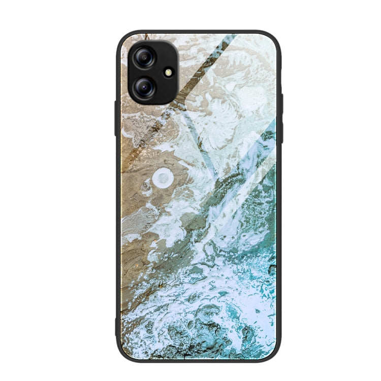 Custodia per telefono in vetro con motivo in marmo, For Samsung Galaxy A04e, For Samsung Galaxy A14 5G, For Samsung Galaxy A34 5G