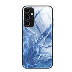 Custodia per telefono in vetro con motivo in marmo, For Samsung Galaxy A54 5G