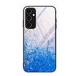 Custodia per telefono in vetro con motivo in marmo, For Samsung Galaxy A54 5G