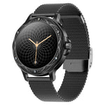 CF12 1,2 pollici impermeabile intelligente cinturino in acciaio supporto per il monitoraggio della frequenza cardiaca/monitoraggio della pressione sanguigna, CF12 Steel Strap (Black), CF12 Steel Strap (Gold), CF12 Steel Strap (Silver)